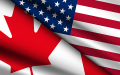 Canada and U.S. Flags