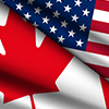 Canada and U.S. Flags