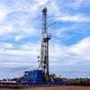 drilling rig with sky